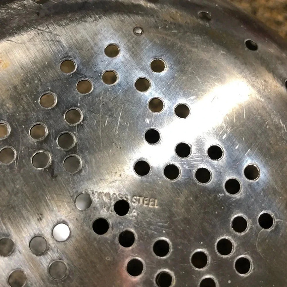 VTG STAINLESS STREEL STRAINER HOLE PUNCH DESIGNS - Picture 4 of 6